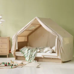 Oliver Furniture Camp Novel Hausdach für Bett 120x200 cm Birke/Eiche