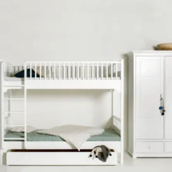 Oliver Furniture Etagenbett Seaside Classic Weiß mit gerader Leiter
