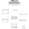 Oliver Furniture Etagenbett Seaside Classic Weiß mit schräger Leiter