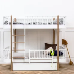 Oliver Furniture Etagenbett Wood Original Eiche - Leiter Vorne