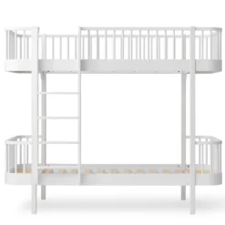 Oliver Furniture Etagenbett Wood Original Weiß - Leiter Vorne
