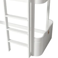 Oliver Furniture halbhohes Hochbett Wood Mini+ Weiß
