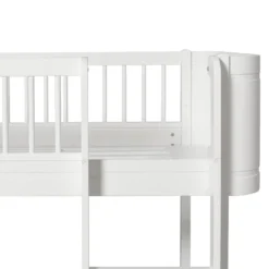 Oliver Furniture halbhohes Hochbett Wood Mini+ Weiß