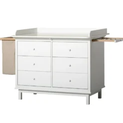 Oliver Furniture Seaside Wickelkommode 6 Schubladen Weiß