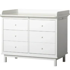 Oliver Furniture Seaside Wickelkommode 6 Schubladen Weiß