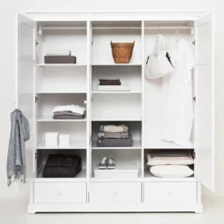 Oliver Furniture 3-türiger Kleiderschrank Weiß Hoch - Sofort Lieferbar!
