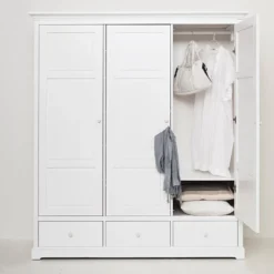Oliver Furniture 3-türiger Kleiderschrank Weiß Hoch - Sofort Lieferbar!