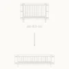 Oliver Furniture Umbauset Wood Mini+ Babybett zum Juniorbett Weiß