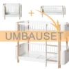 Oliver Furniture Umbauset Wood Mini+ Basic und Geschwisterset zum halbhohen Etagenbett Weiß/Eiche