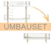 Oliver Furniture Umbauset Wood Original Etagenbett zum Bettsofa Weiß/Eiche