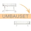 Oliver Furniture Umbauset Wood Original Halbhohes Hochbett zum Bettsofa Weiß