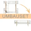 Oliver Furniture Umbauset Wood Original Hochbett zum Bettsofa Weiß/Eiche