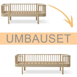 Oliver Furniture Umbauset Wood Original Junior Bettsofa zum Bettsofa Eiche