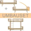 Oliver Furniture Umbauset 2 Wood Original Einzelbetten zum Etagenbett Eiche