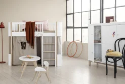 Oliver Furniture Vorhang für halbhohes Hochbett Wood Mini+ Grau