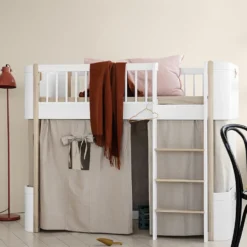 Oliver Furniture Vorhang für halbhohes Hochbett Wood Mini+ Natur