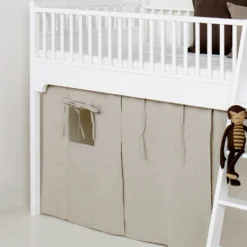 Oliver Furniture Vorhang für halbhohes Hochbett Seaside (160-200cm)/Etagenbett Natur