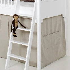 Oliver Furniture Vorhang für halbhohes Hochbett Seaside (160-200cm)/Etagenbett Natur
