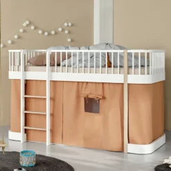 Oliver Furniture Vorhang für halbhohes Hochbett Wood Original Karamell 138 cm