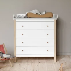 Oliver Furniture Wickelkommode Wood 4 Schubladen