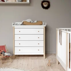 Oliver Furniture Wickelkommode Wood 4 Schubladen