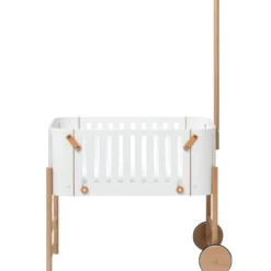 Oliver Furniture Wood Beistellbett inkl. Umbauset zur Bank Weiß/Eiche