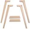 Oliver Furniture Wood Extra Tischbeinset Schreibtisch 72,6 cm