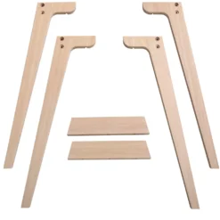 Oliver Furniture Wood Extra Tischbeinset Schreibtisch 72,6 cm