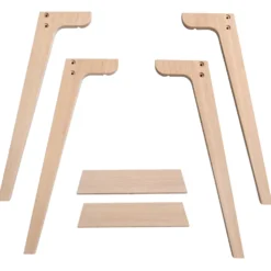 Oliver Furniture Wood Extra Tischbeinset Schreibtisch 66 cm