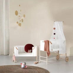 Oliver Furniture Wood Himmelstange für Betthimmel & Mobile Beistellbett Eiche