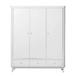 Oliver Furniture Wood Kleiderschrank 3-Türig Weiß