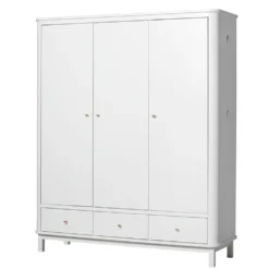 Oliver Furniture Wood Kleiderschrank 3-Türig Weiß