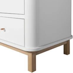 Oliver Furniture Wood Kleiderschrank 2-Türig Weiß/Eiche