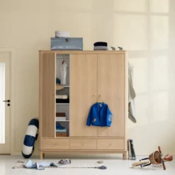 Oliver Furniture Wood Kleiderschrank 3-Türig Eiche