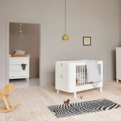 Oliver Furniture Wood Kommode 3 Schubladen Weiß/Eiche