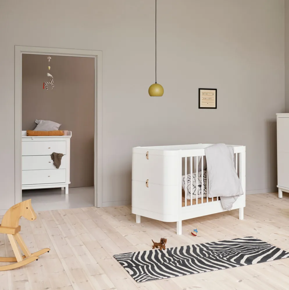 Oliver Furniture Wood Kommode 3 Schubladen Weiß/Eiche
