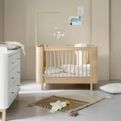 Oliver Furniture Wood Mini+ Babybett exkl. Umbauset Juniorbett Eiche