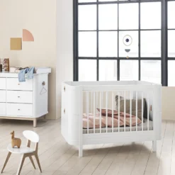 Oliver Furniture Wood Mini+ Babybett Weiß exkl. Umbauset Juniorbett