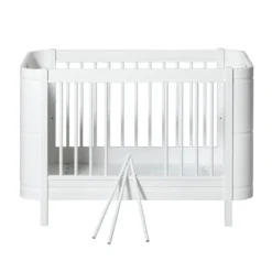 Oliver Furniture Wood Mini+ Babybett Weiß exkl. Umbauset Juniorbett