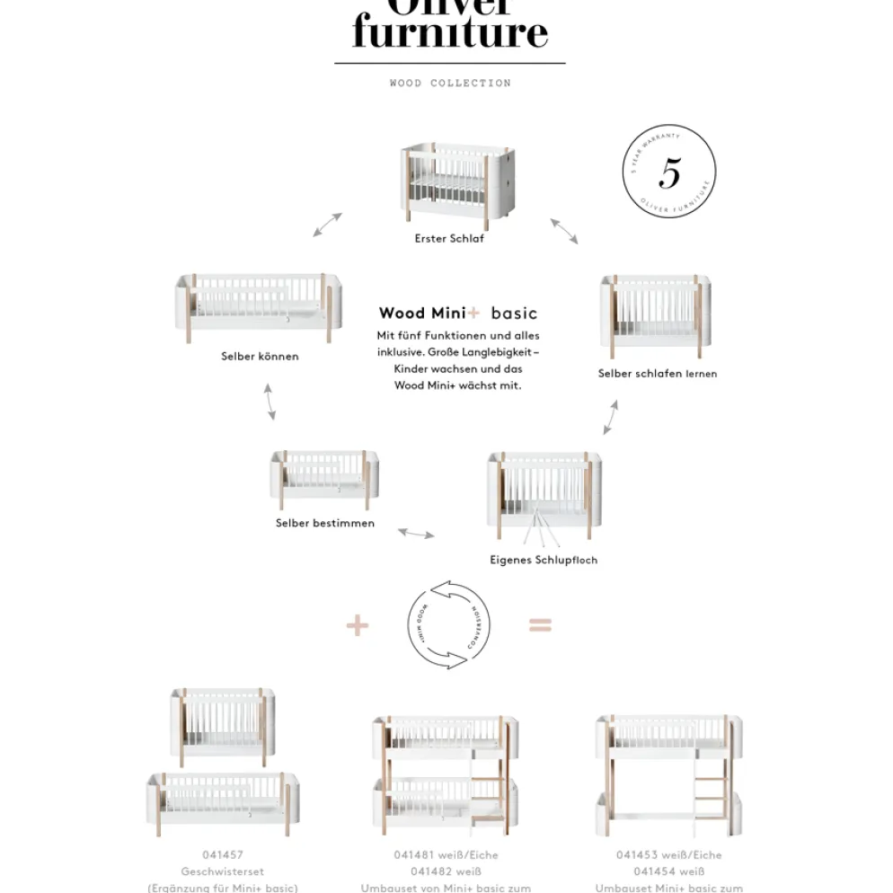 Oliver Furniture Wood Mini+ Geschwisterset - Ergänzung für Mini+ Basic
