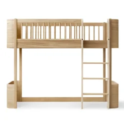 Oliver Furniture Wood Mini+ halbhohes Hochbett Eiche