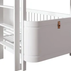Oliver Furniture Wood Mini+ halbhohes Etagenbett Weiß