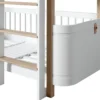Oliver Furniture Wood Mini+ halbhohes Etagenbett Weiß/Eiche