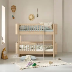 Oliver Furniture Wood Mini+ halbhohes Etagenbett Eiche