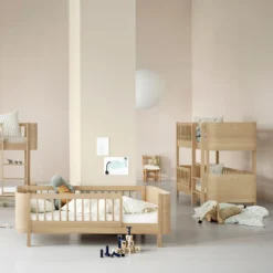 Oliver Furniture Wood Mini+ halbhohes Etagenbett Eiche