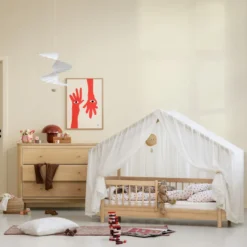 Oliver Furniture Wood Mini+ Hausbett 68x162 cm Eiche