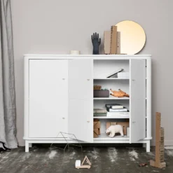 Oliver Furniture Wood Multi-Schrank 3 Türig Weiß