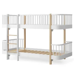 Oliver Furniture Wood Original halbhohes Etagenbett Weiß/Eiche