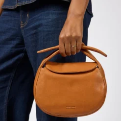 O My Bag Ledertasche COCO CROISSANT Wild Oak weiches Leder