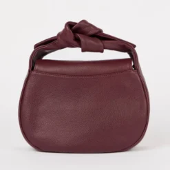 O My Bag Ledertasche COCO CROISSANT Dark Cherry weiches Leder